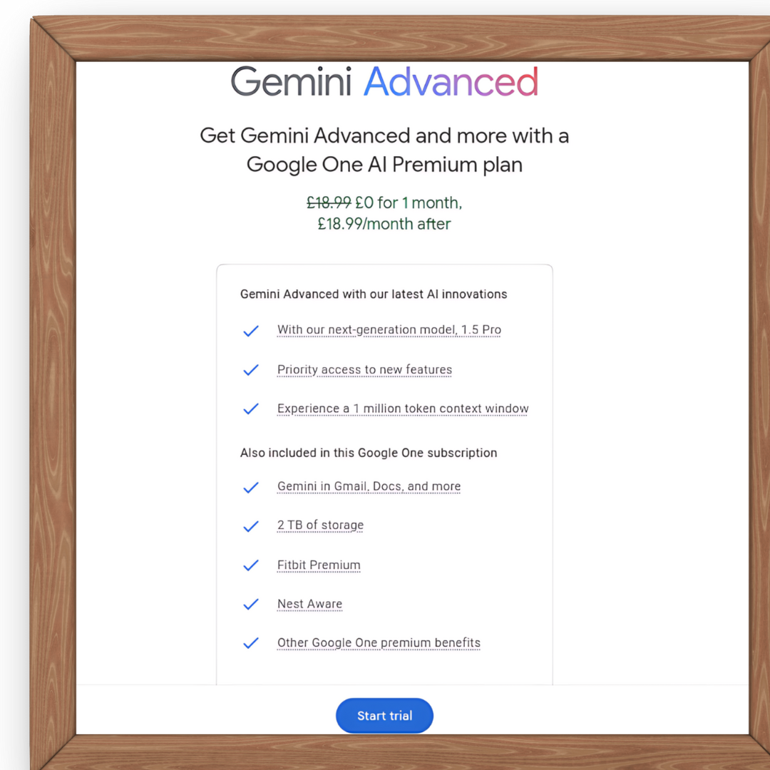 Gemini (Advanced Plan)