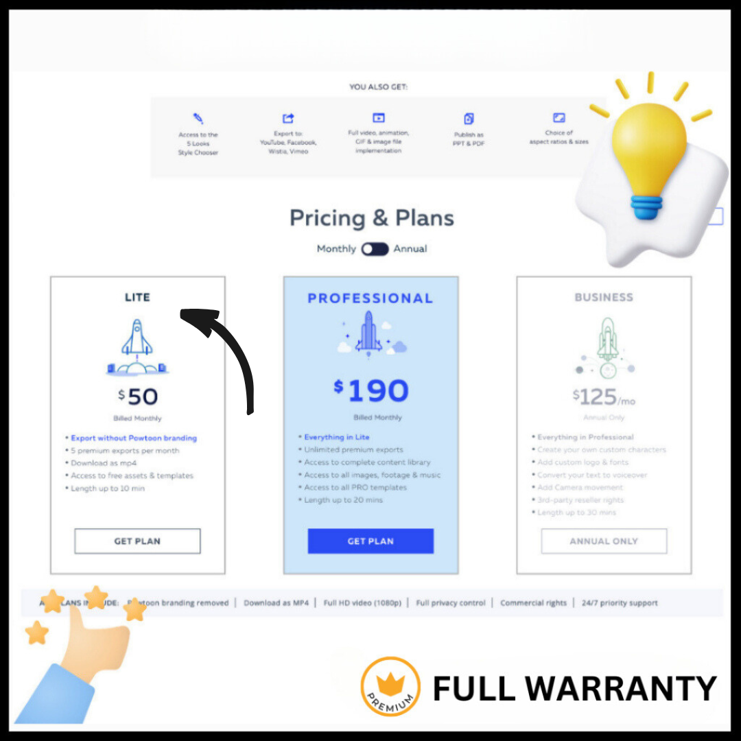 Powtoon AI (Lite plan)