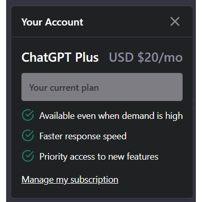 ChatGPT Plus